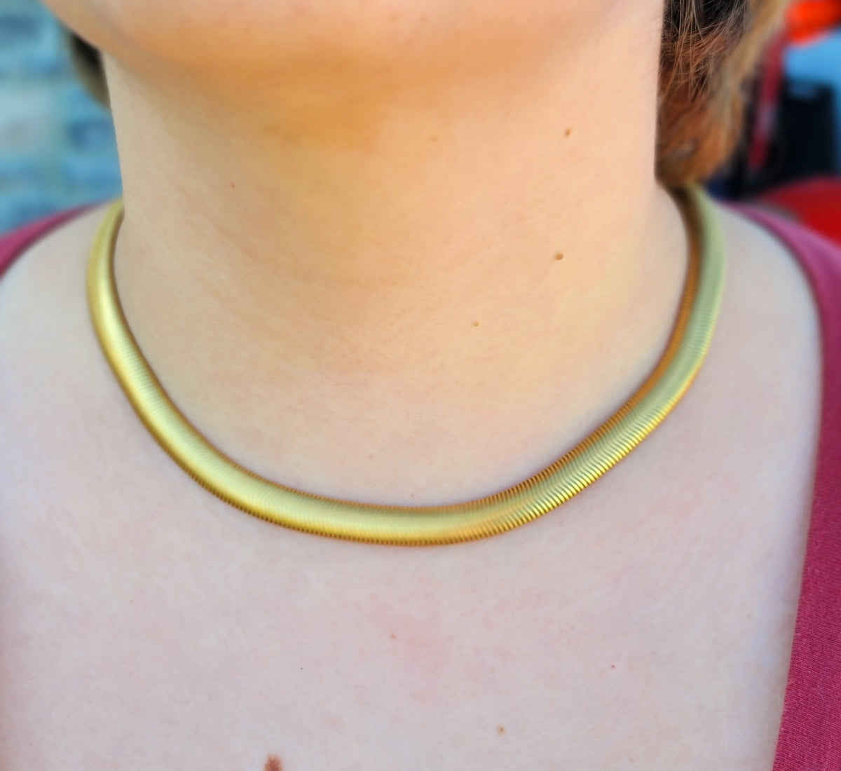 Sienna Waterproof Herringbone Necklace