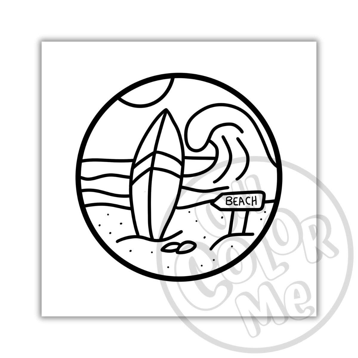 Mini Coloring Book Calming Scenes