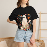 Ghost in the Wildflower T-Shirt — Cute Floral Halloween Tee