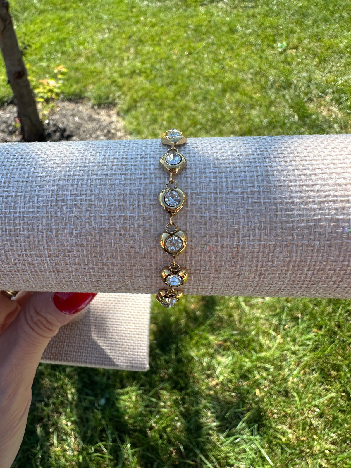 Juliette Crystal Heart Bracelet