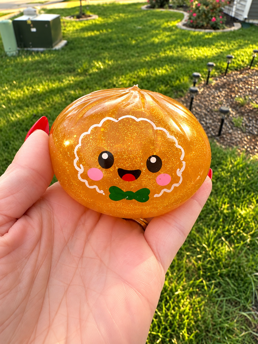 Christmas Dumpling Glitter Gel Squishy – Mystery Style
