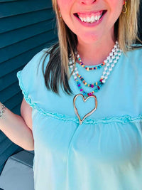Color Crush Layered Heart Necklace