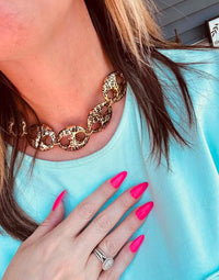Wild Side Leopard Statement Necklace