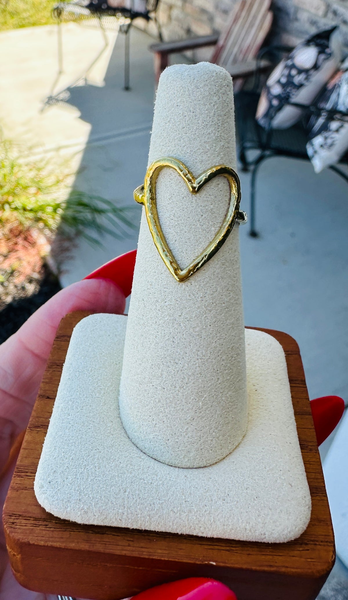 Coeur Waterproof Statement Heart Ring