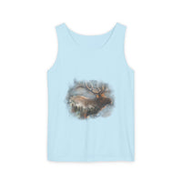 Moose Wilderness Watercolor Tank Top