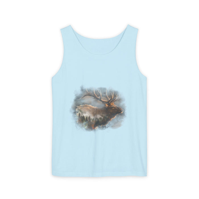 Moose Wilderness Watercolor Tank Top