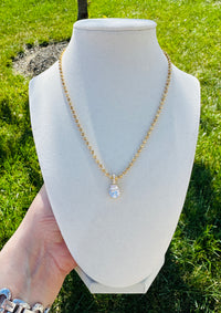 Seraphina Waterproof Crystal Teardrop Necklace