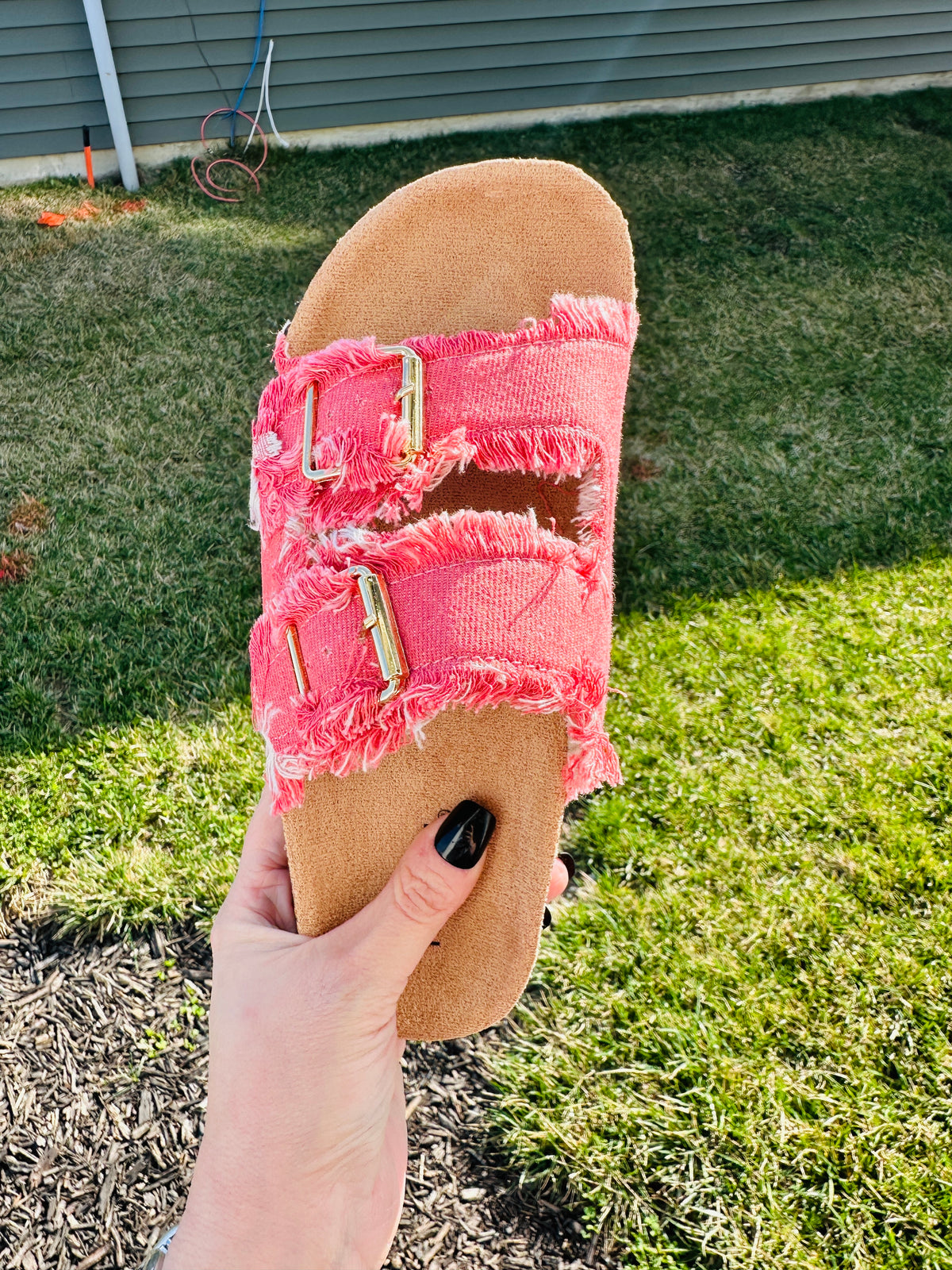 Laken Double Buckle Adjustable Comfort Sandal-4 Colors