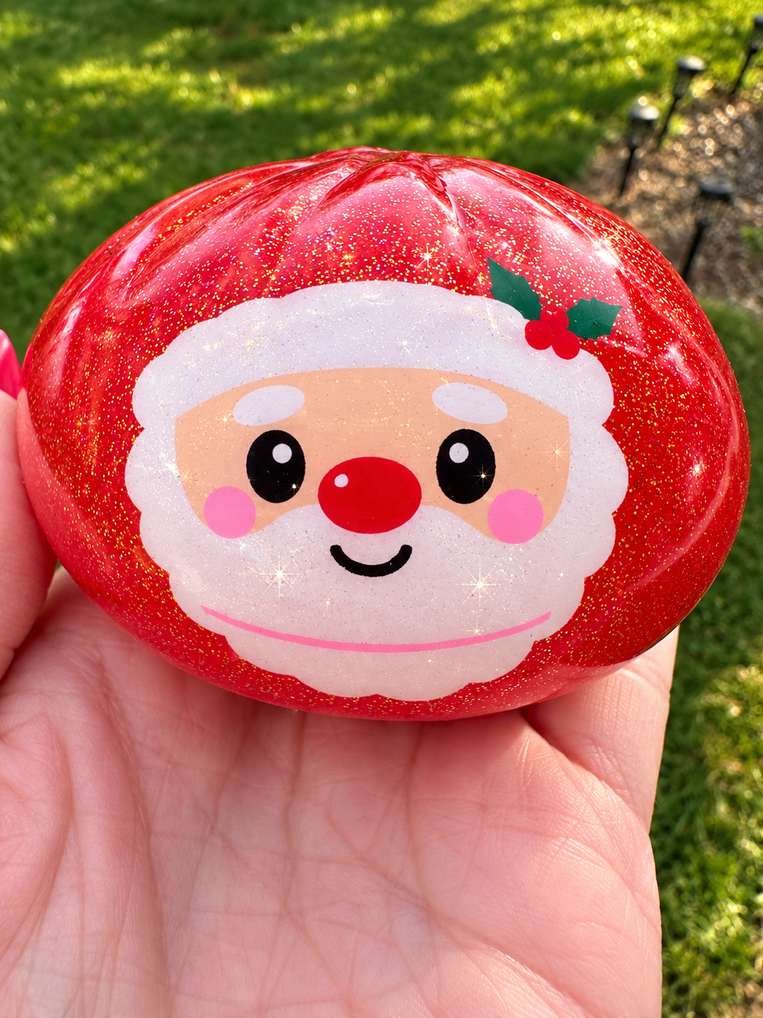 Christmas Dumpling Glitter Gel Squishy – Mystery Style