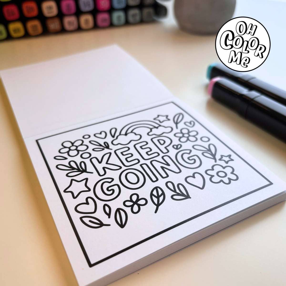 Mini Coloring Book Inspiring Doodles