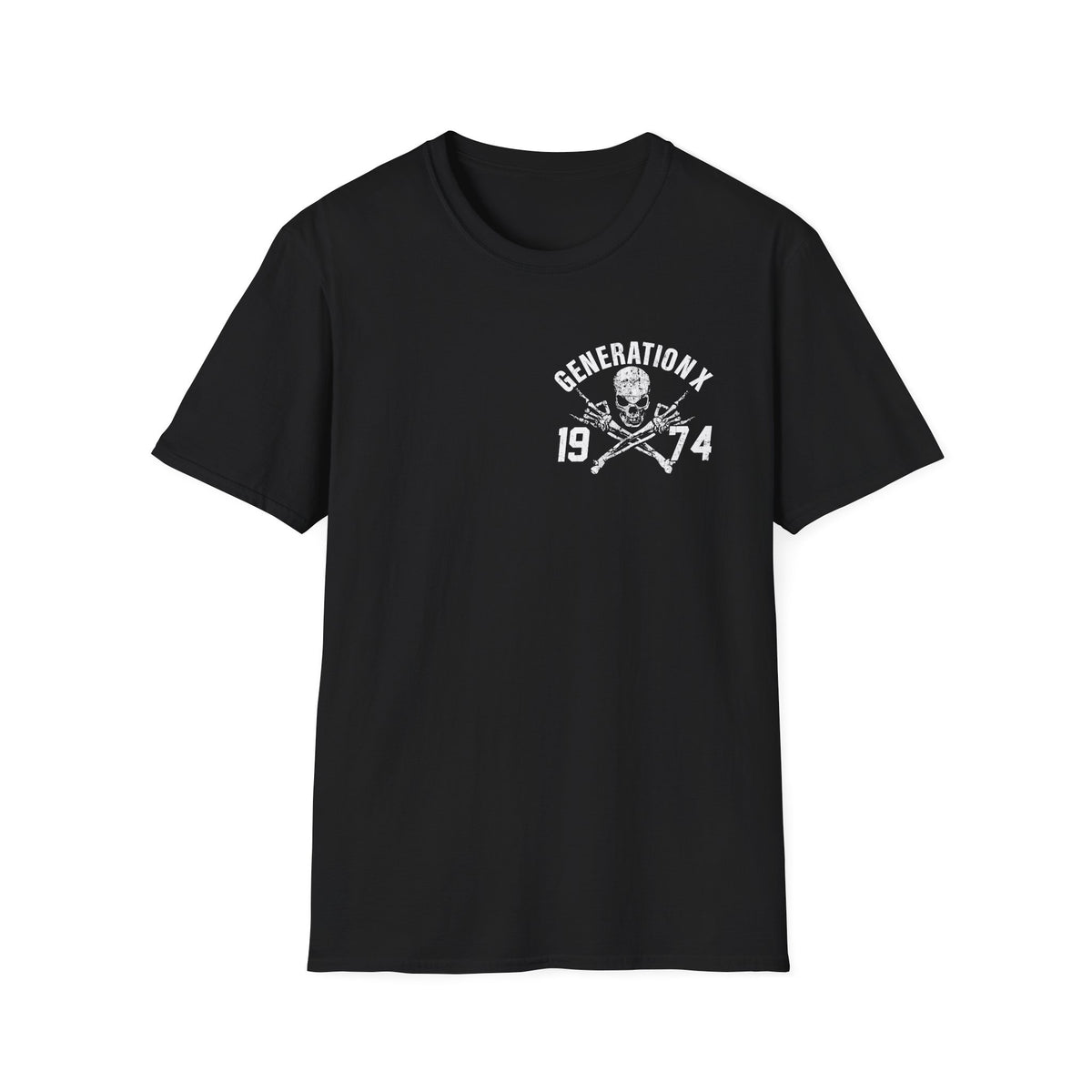 Generation X 1974 Skull T-Shirt — Retro Punk Vintage Graphic Tee