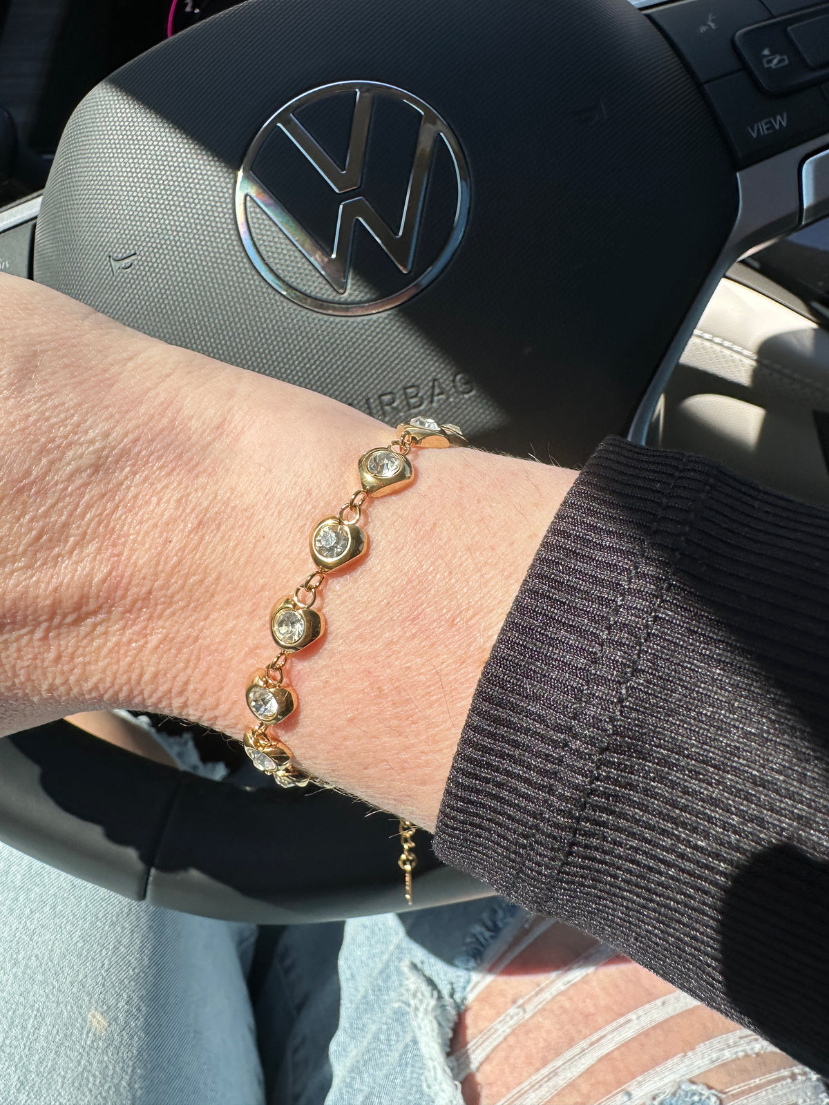 Juliette Crystal Heart Bracelet