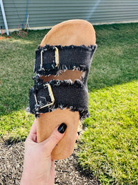 Laken Double Buckle Adjustable Comfort Sandal-4 Colors