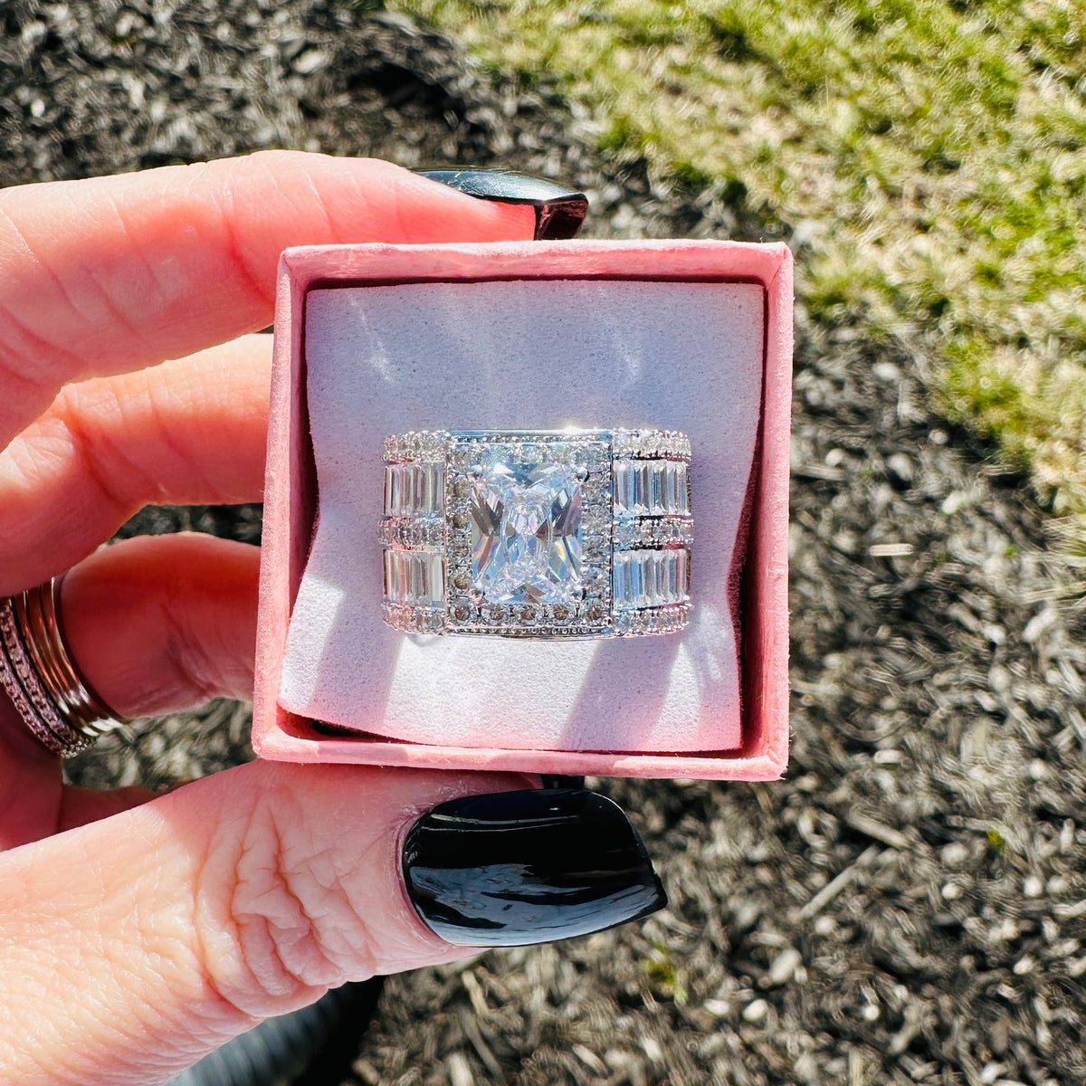Lisa Art Deco Statement Ring