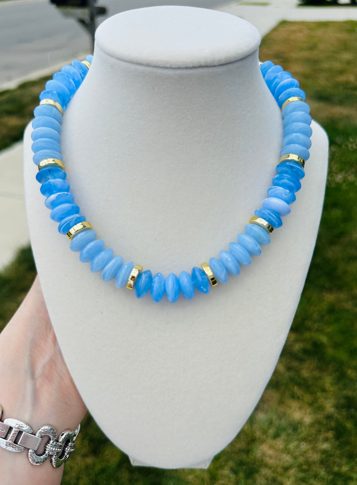 Blue Lagoon Beaded Necklace PREORDER