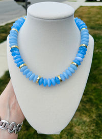 Blue Lagoon Beaded Necklace PREORDER