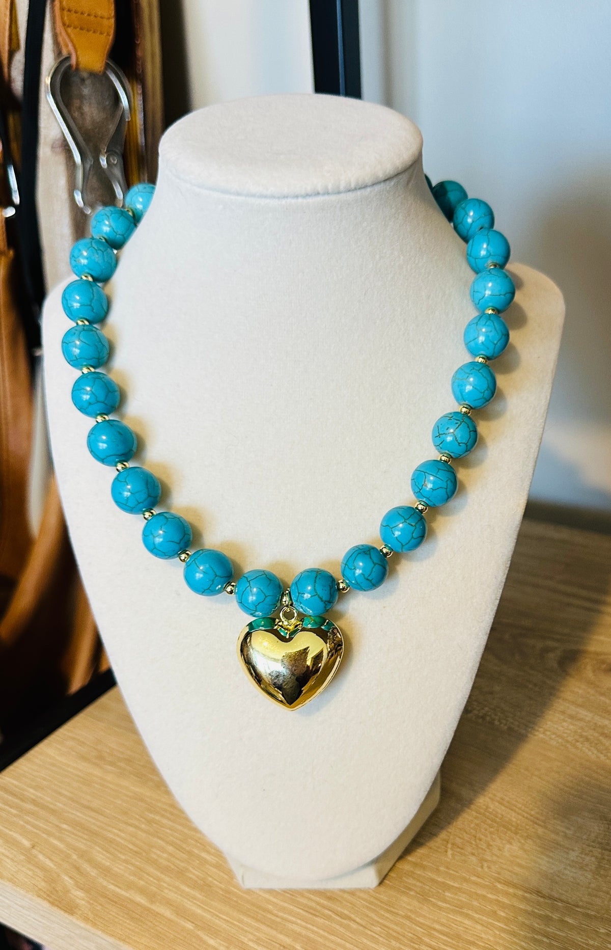 Turquoise Tide Heart Necklace