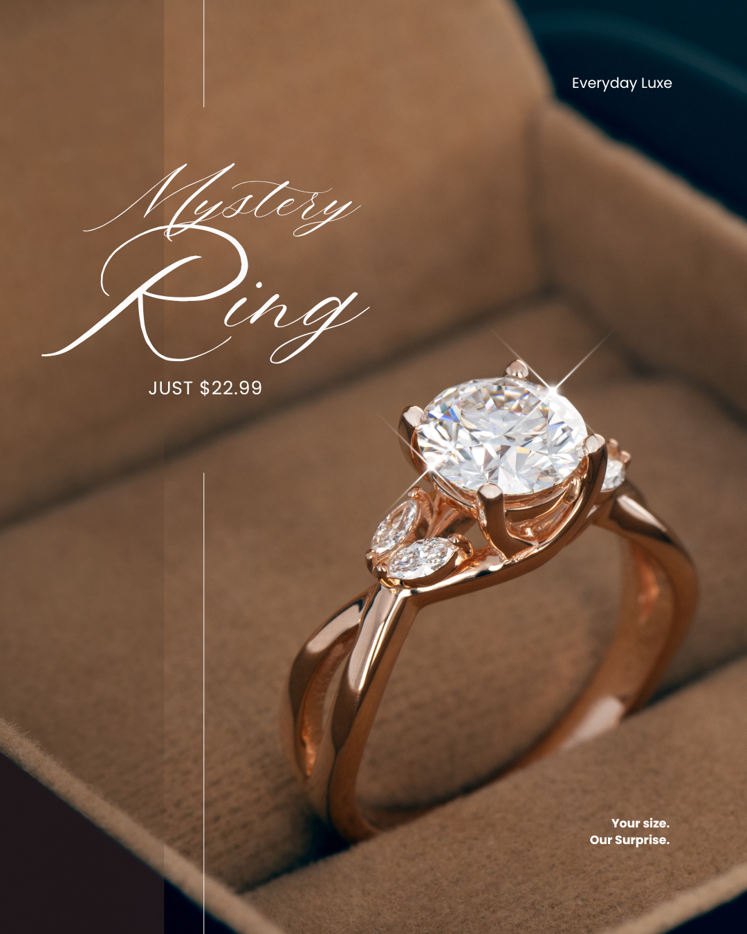 Everyday Luxe Mystery Ring – Surprise Ring in Your Size