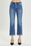 RISEN Full Size Button Fly Cropped Bootcut Jeans