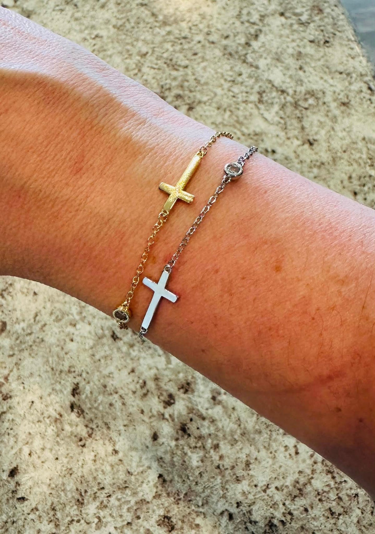 Walk by Faith Cross Bracelet