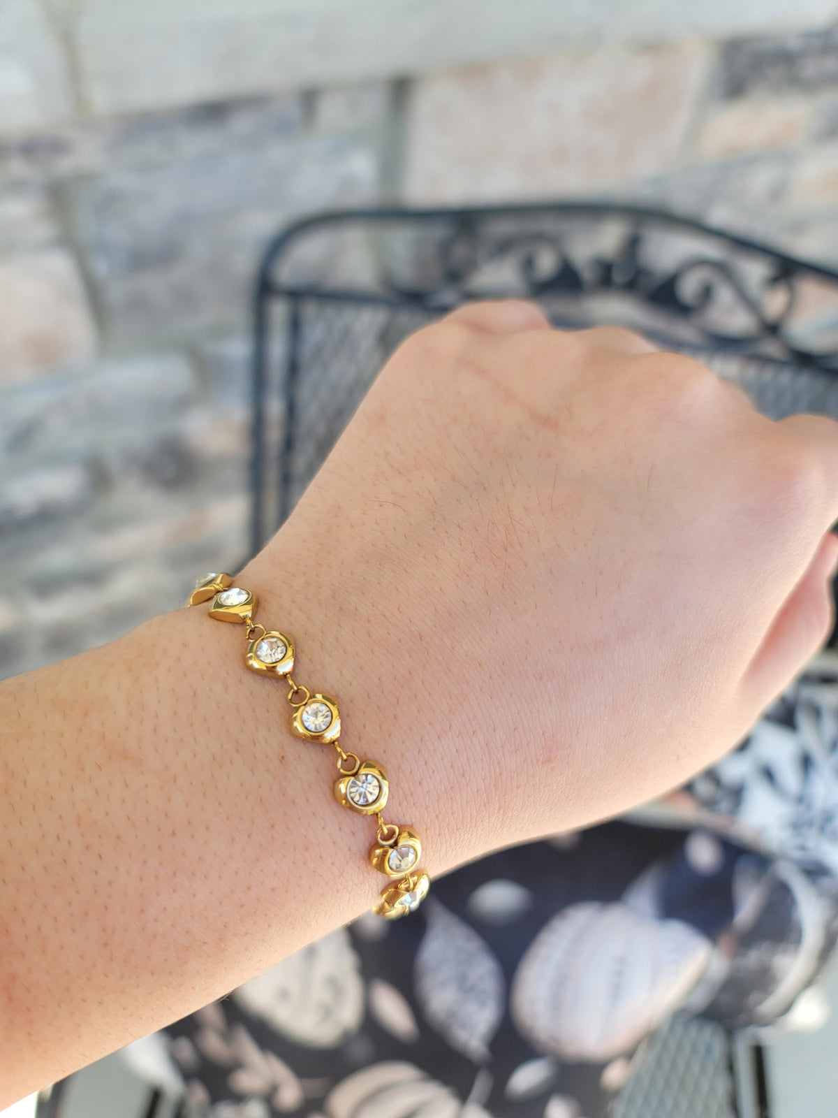 Juliette Crystal Heart Bracelet