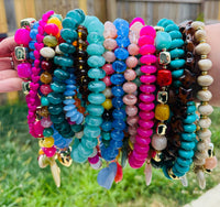 Sunburst Heart Beaded Necklace PREORDER