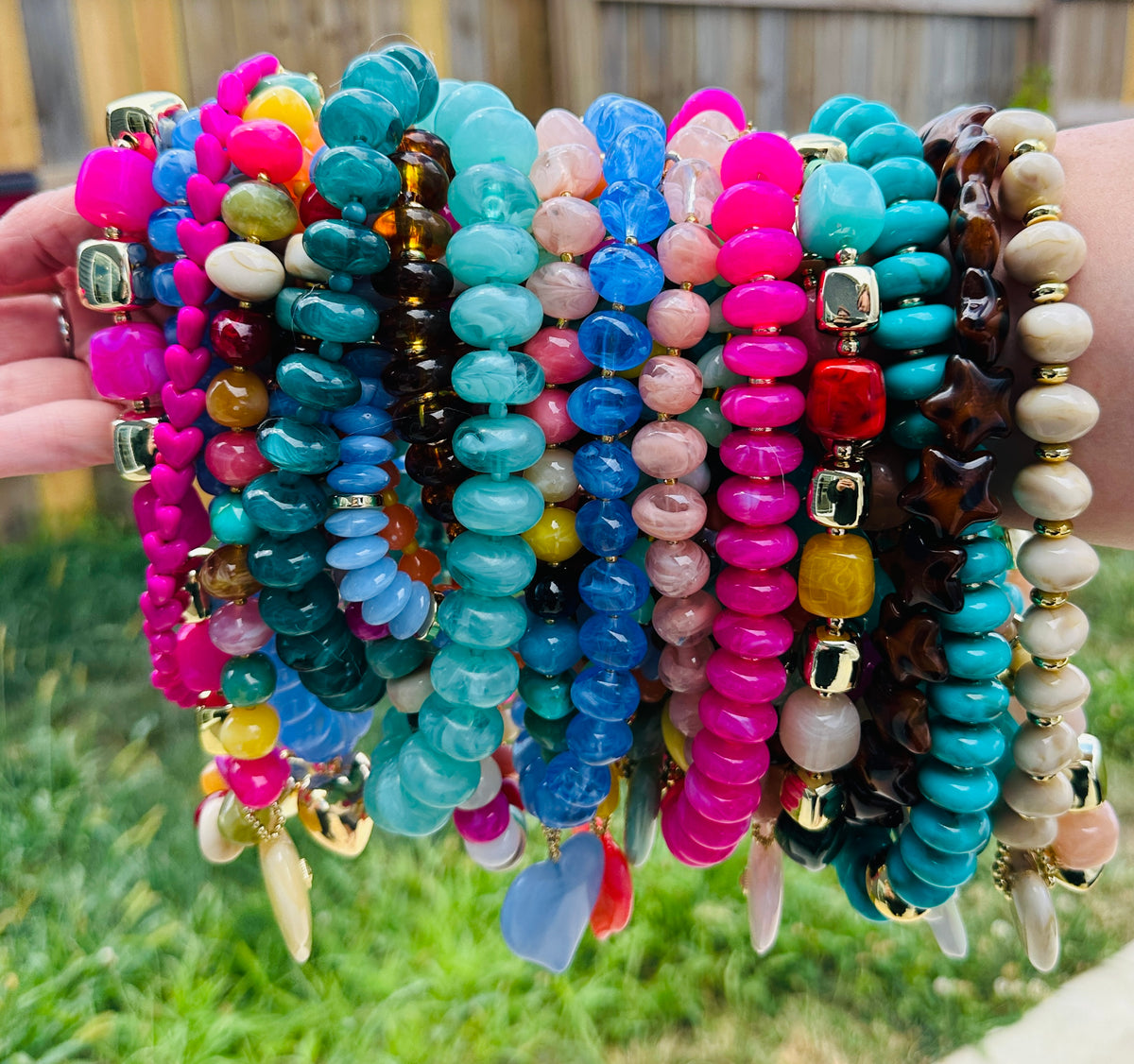 Amber Glow Beaded Necklace PREORDER