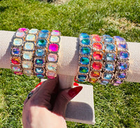 Prism Pop Crystal Stretch Bracelet | Multiple Colors