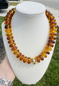 Amber Glow Beaded Necklace PREORDER