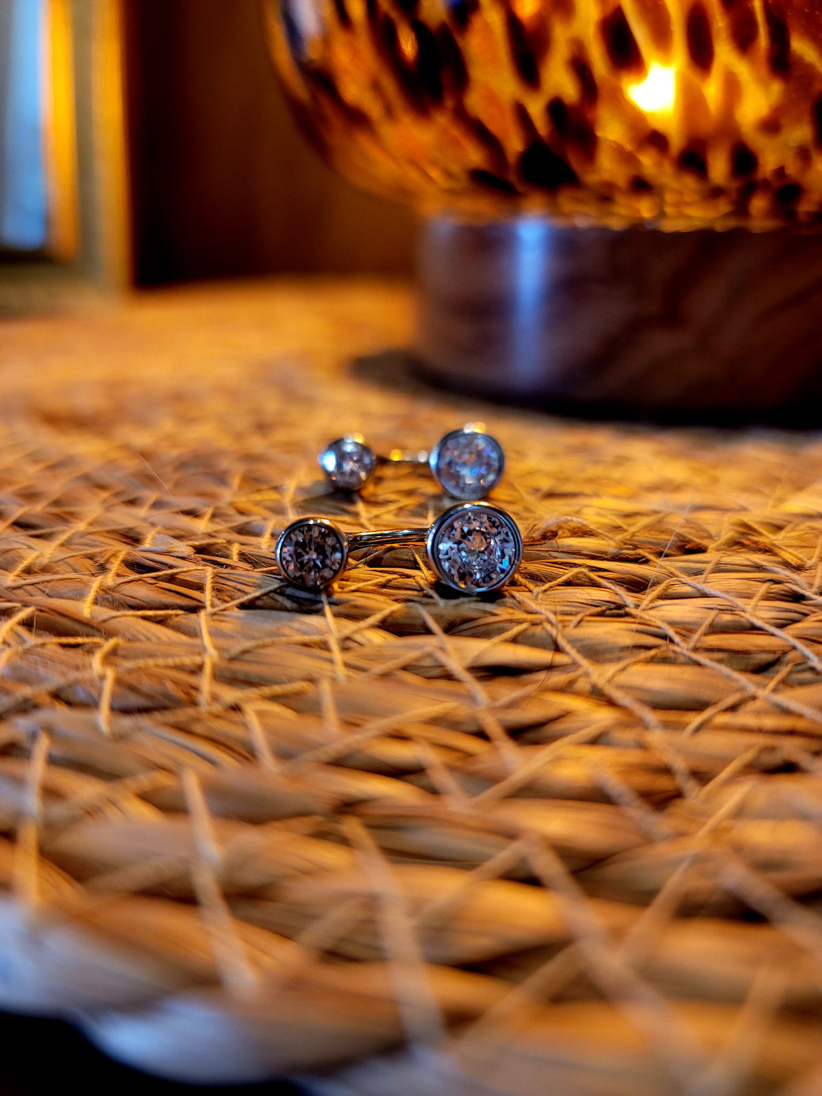 Celeste Crystal Ear Jacket Earrings-Silver