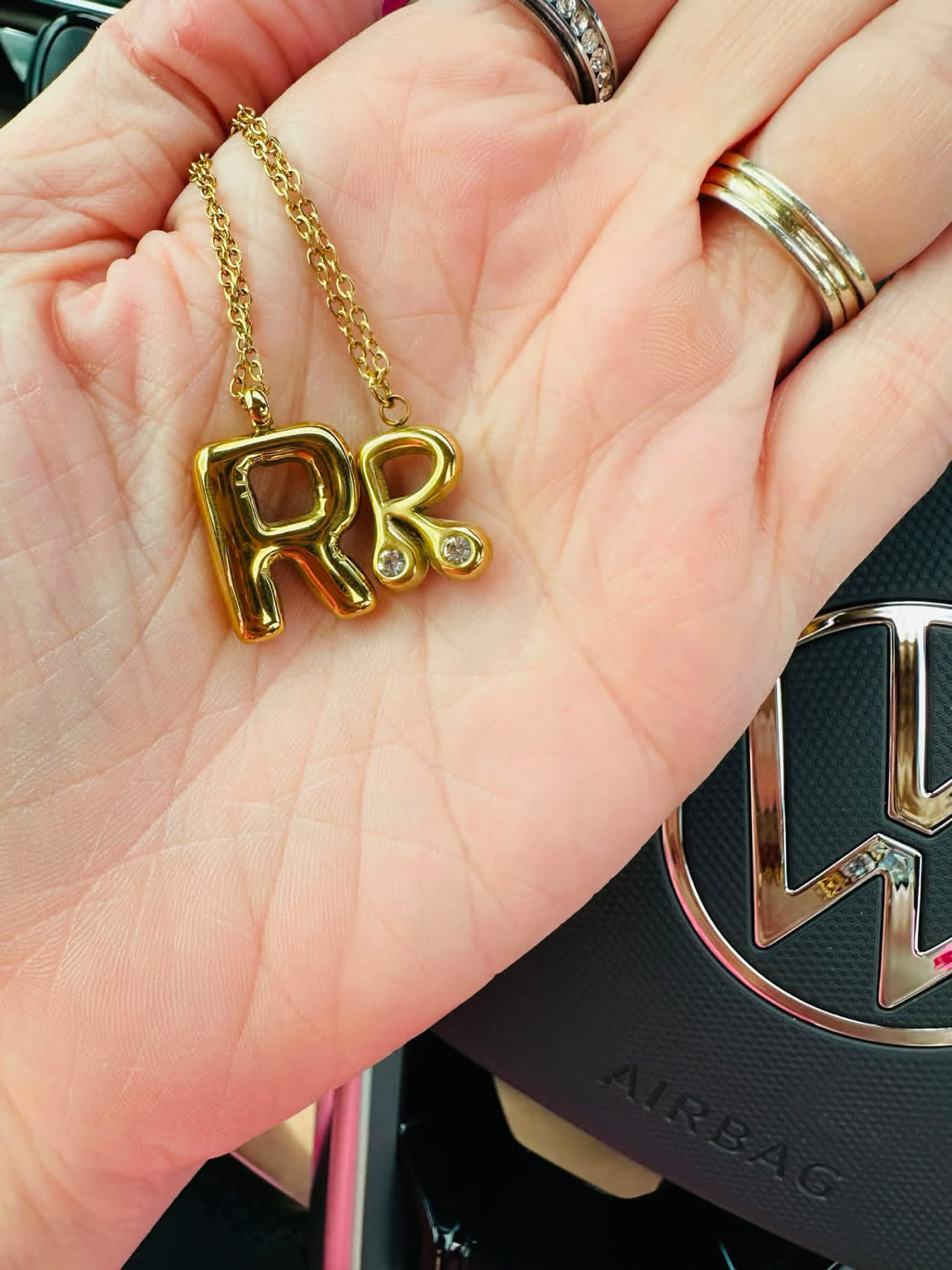 ✨ Waterproof Luxe Initial Necklace — PREORDER