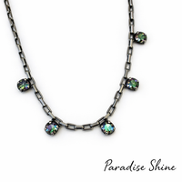 AVA MINI CRYSTAL ACCENT NECKLACE
