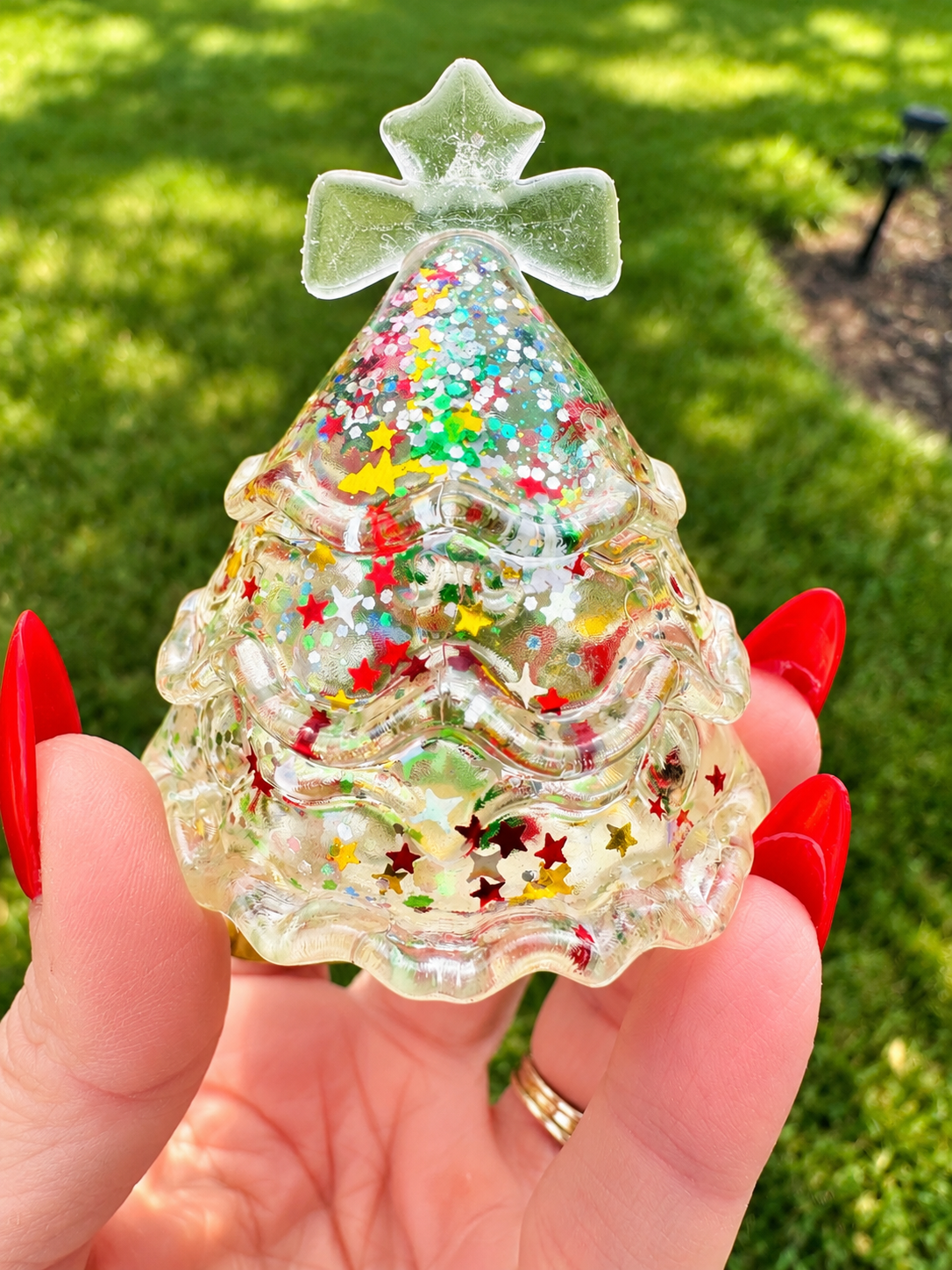 Glitter Christmas Maltose Squishy – Trees & Snowmen