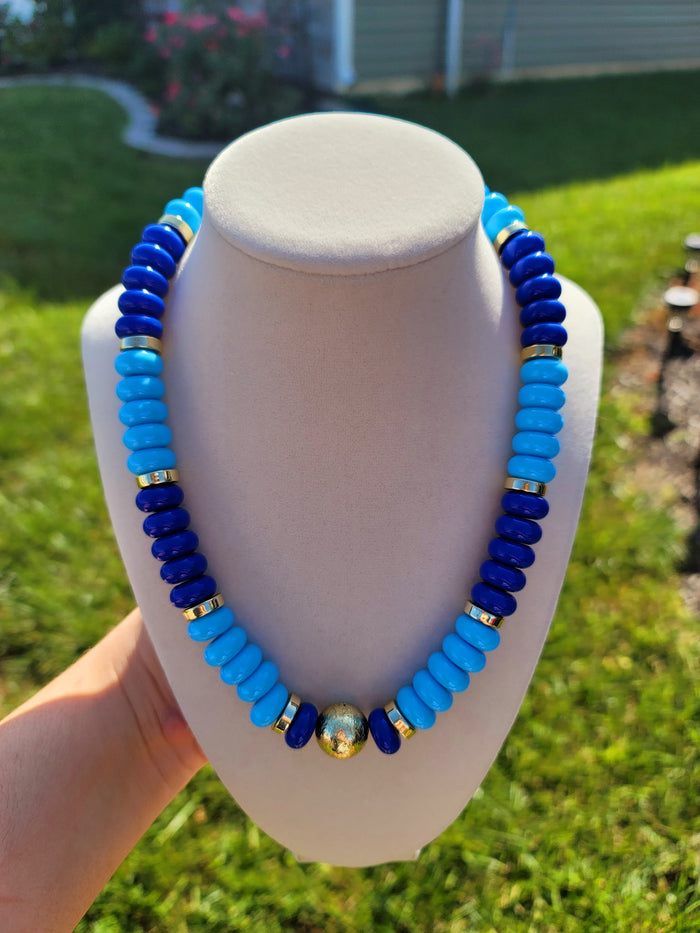 Blue Lagoon Beaded Necklace