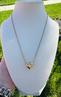Amorette Waterproof Crystal Heart Necklace
