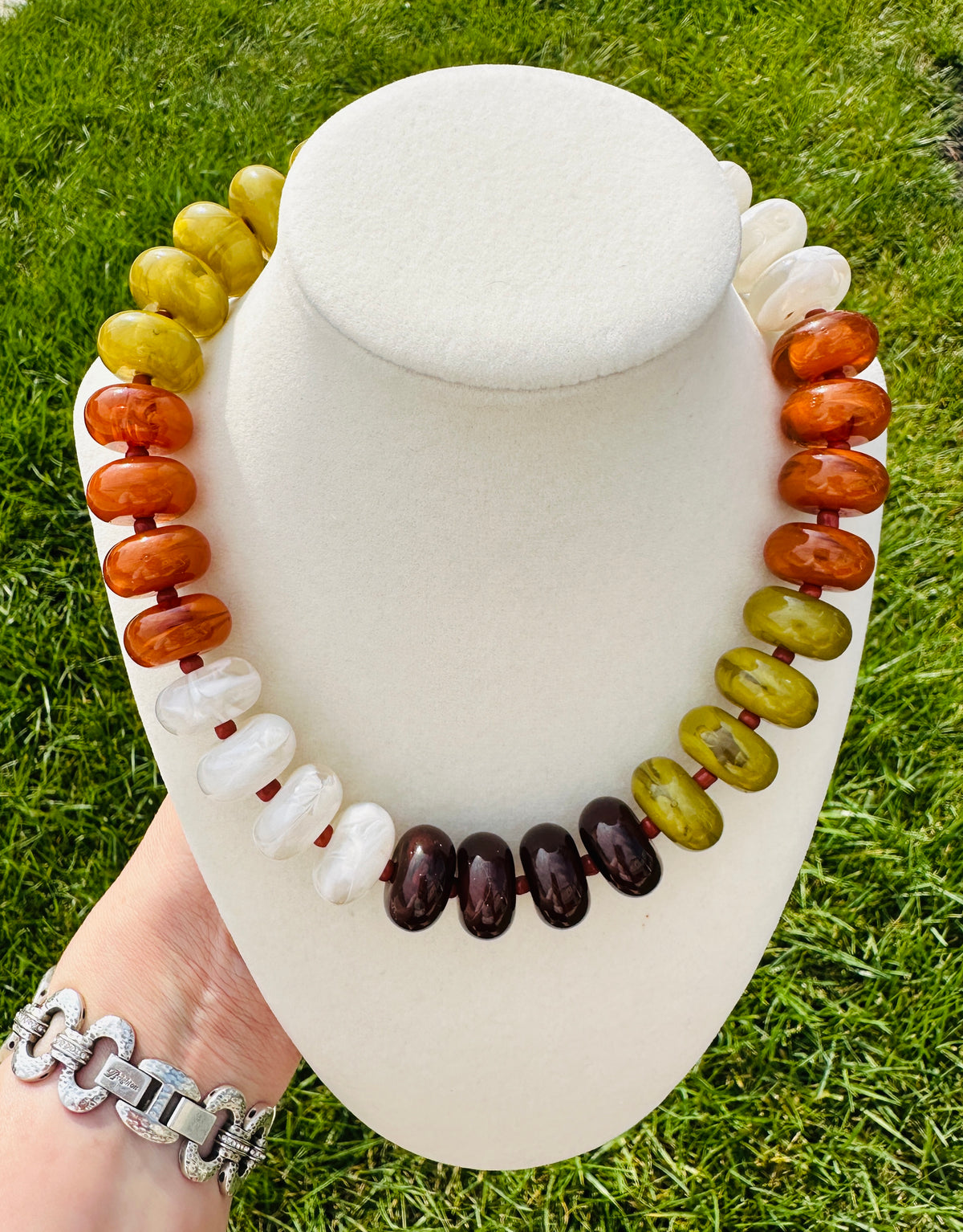 Harvest Muse Multicolor Beaded Statement Necklace PREORDER