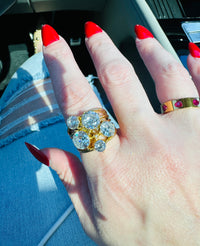 The Millionaire Waterproof Crystal Statement Ring