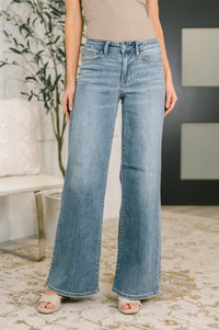 Judy Blue Adrian Mid Rise Retro Wide Leg