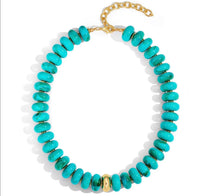 Turquoise Tide Beaded Necklace PREORDER