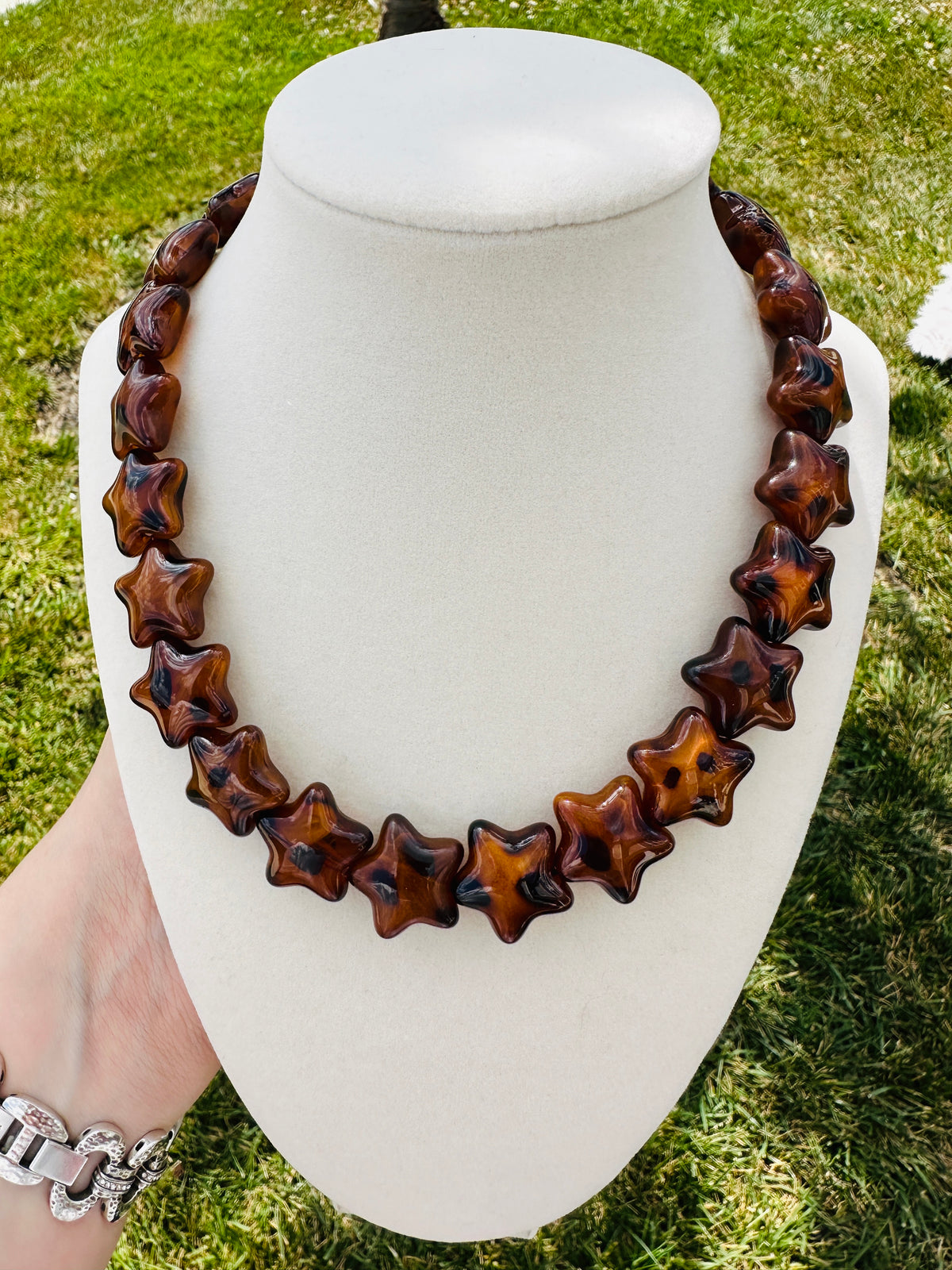 Starlit Canyon Tortoise Star Beaded Necklace