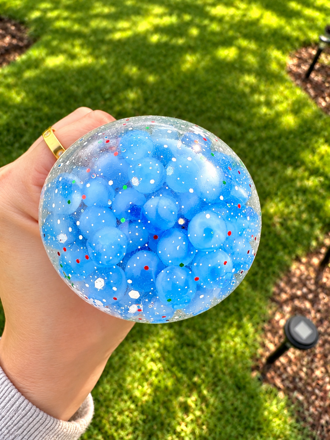 Glitter Bead Reindeer Gel Squishy – Mystery Color