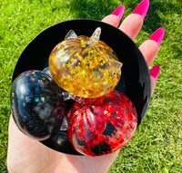 Mystery Unicorn Jack-O’-Lantern Dumpling Squishies | 3-Piece Slow-Rise Maltose Halloween Set
