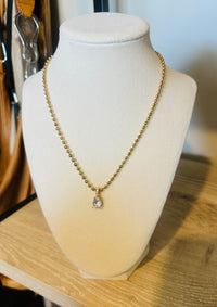 Seraphina Waterproof Crystal Teardrop Necklace