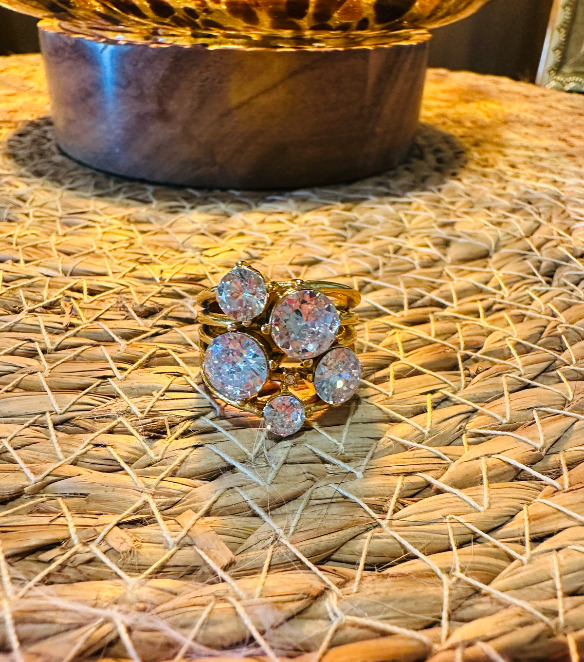 The Millionaire Waterproof Crystal Statement Ring