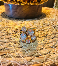 The Millionaire Waterproof Crystal Statement Ring