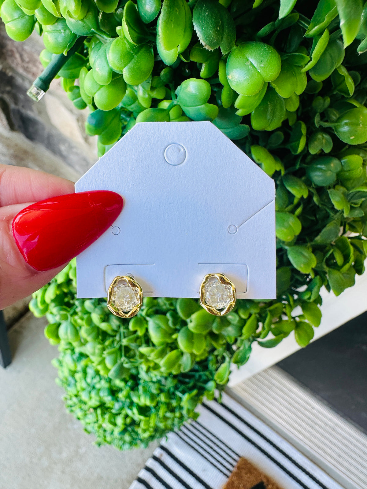 Aurelia Waterproof Crystal Stud Earrings