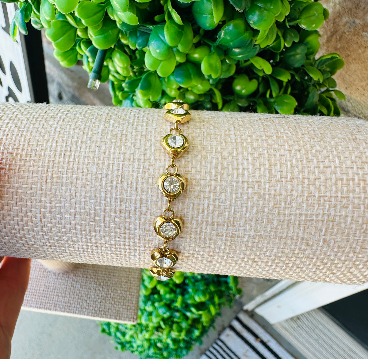 Juliette Crystal Heart Bracelet