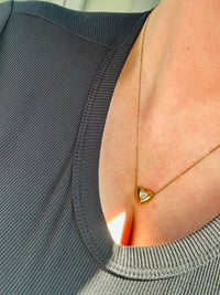 Amorette Waterproof Crystal Heart Necklace