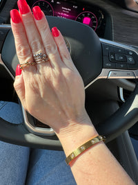 The Calm Current Waterproof Adjustable Anxiety Fidget Ring