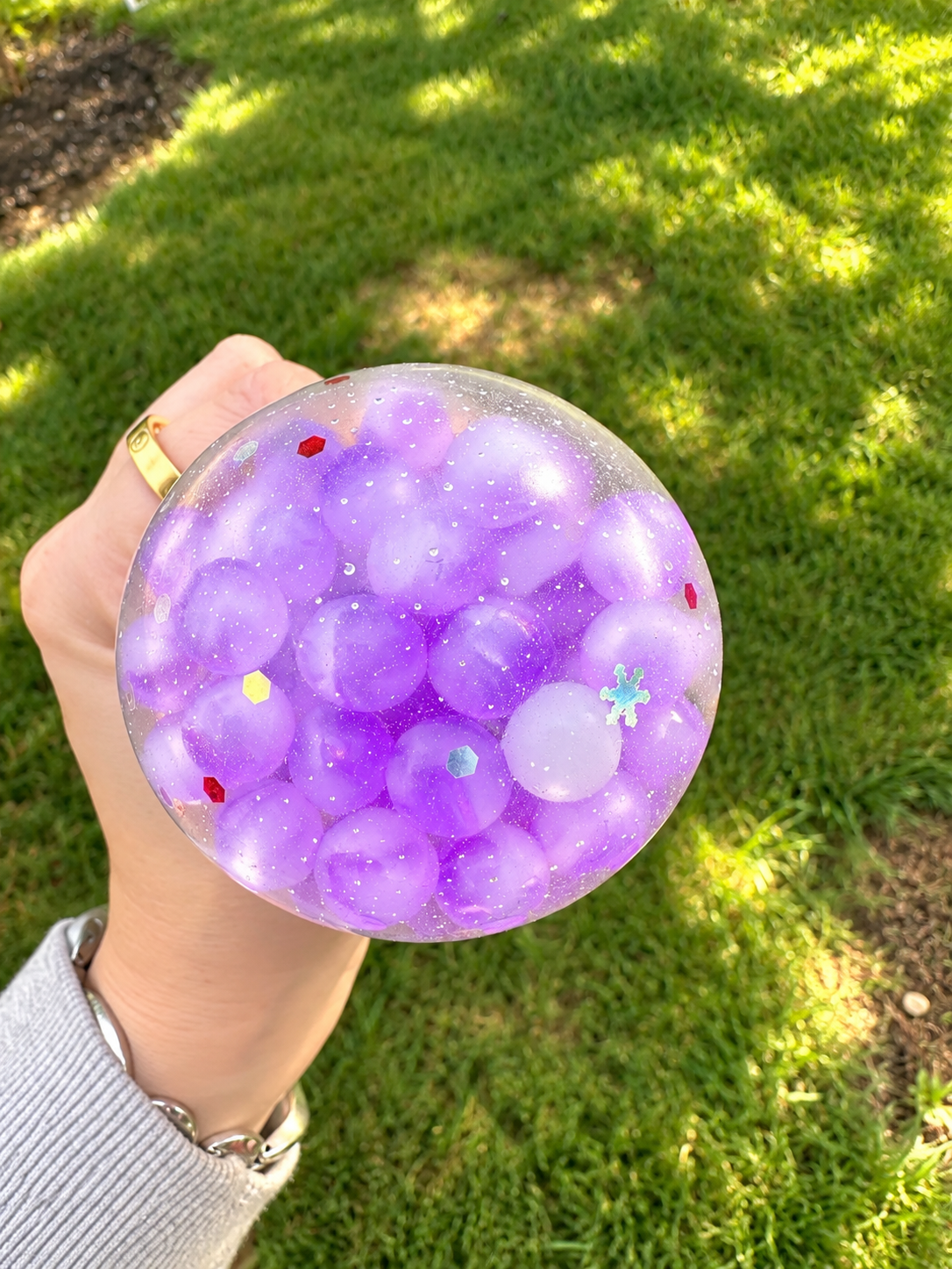 Glitter Bead Reindeer Gel Squishy – Mystery Color